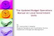 The Updated Budget Operations Manual on Local Government Units