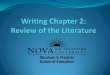 Writing Chapter 2 (Review of the Literature)