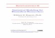 BIOSTATISTICS II Statistical Modeling for Biomedical Researchers 