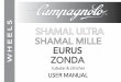 User manual Shamal Mille wheels