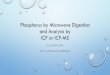 phosphorus by microwave digestion and analysis by icp or icp-ms