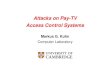 Attacks on Pay-TV Access Control Systems