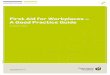 First aid for workplaces - a good practice guide (PDF)