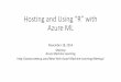 Hosting and Using “R” with Azure ML