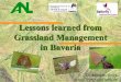 Lessons learned from Grassland Management in Bavaria