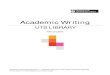 Academic Writing Guide Part 1 - Academic Writing