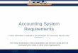 Small Business - Accounting System Requirements