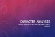 Character analysis creative questions