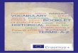 Booklet final Vocabulary from European history
