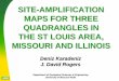 site-amplification maps for three quadrangles in the st louis area 