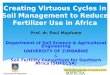 Creating Virtuous Cycles in Soil Management to Reduce Fertilizer Use in Africa