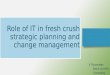 Role of it in strategic planning