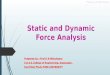 Theory of machines_static and dynamic force analysis