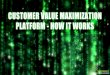 Customer Value Maximization Platform - How It Works