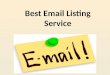 Best Email Listing Service