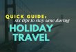 Quick Guide: 6 Tips to Stay Sane During Holiday Travel