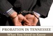 Probation in Tennessee: What You Need to Know