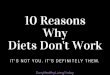 10 Reasons Why Diets Don't Work