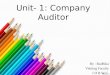 Unit 1 Company Auditor
