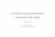 Barcelona GSE Roundtable on the Future of Europe: Capital Markets