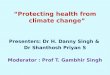 protecting health from climate change