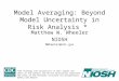 Model Averaging in Risk Assessment