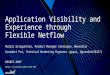 Application Visibility and Experience through Flexible Netflow