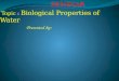 Biological properties of water