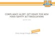 Compliance Alert: Get Ready for New Food Safety Act Regulations