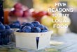 Five Reasons to Buy Local Food