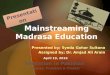 Mainstreaming madrasa education