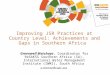Improving JSR Practices at Country Level: Achievements and Gaps in Southern Africa