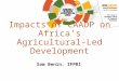 Tracking Key CAADP Indicators and Implementation