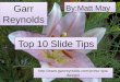 Garr Reynolds' Top 10 Slide Tips