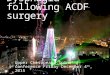 Lecture dysphagia following acdf surgery