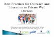Outreach private well owners