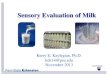 Sensory Evaluation of Milk - Dairy Practices
