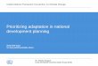 Prioritizing adaptation in national development planning