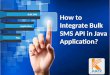 How to integrate bulk sms api in java application