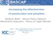 Increasing the effectiveness of prosecution and penalties BASCAP