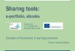 Erasmus+ Sharing tools: e-portfolio, e-book