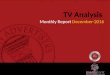 TV Advertising Analysis Monthly Report – December 2016