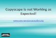 Copyscape is not Working As Expected!