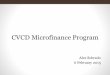 CVCD Microfinance Program Analysis 6.2.15