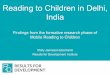 Reading to Children in Delhi, India