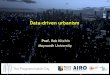 Data-driven urbanism (Amsterdam, Jan 2017)