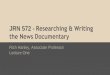 JRN 572 - Lecture One