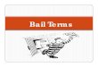What are various terms used in Bail Bonds?