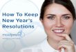 How To Keep New Year’s Resolutions