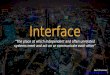 Interface (about Smart Cities and User Experience)